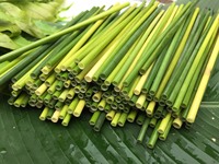 Pailles en herbe grise 100 % naturelles et écologiques TOP ONE avec logo personnalisé, accessoires de bar certifiés jetables