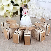 OurWarm — boîtes à bonbons 50 pièces, papier Kraft, décorations de fête d'anniversaire, mariage, boîte-cadeau, valise cadeaux, sacs cadeaux de fête pour invités