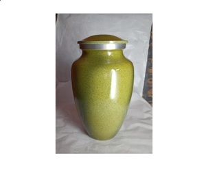 Brassworld India Urna de aluminio con acabado de mármol Suministros funerarios - Product Image 1