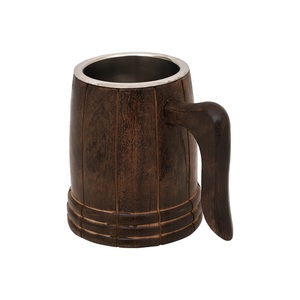 Custom design <b>Top</b> Quality Manufacturer Beer wood mug Drinking Mugs Manufacturer Indian Factory - Product Image 5