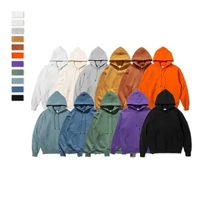 Ropa de calle de invierno para hombre, Sudadera con capucha personalizada de color azulado turquesa, jersey liso de gran tamaño