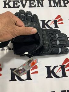 Gants de moto sportifs en cuir de haute qualité, couleur personnalisée, revêtement en polyuréthane, logo personnalisé, imperméables - Product Image 2