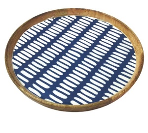 Cuenco de madera para cocina, tazón de metal con acabado de resistencia, tazón de servicio creativo - Product Image 4