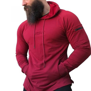 De calidad superior para hombre gimnasio de gran tamaño con capucha de lana - Product Image 5