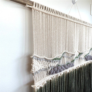 Nuevo mejor W1960 Macrame grande colgando de la pared verde Macrame decoración de la pared tapiz - Product Image 4