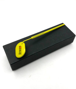 High Product Professional Yellow Powder Coating Eyelash Extension <b>Mirror</b> Stainless Steel <b>With</b> Your Own Custom Logo Beauty Tools - Product Image 4