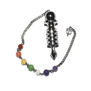 De Bonne Qualité d'isis Pendules En Métal Noir avec Chakra: Isis Pendules En Métal Noir avec Chakra À Vendre - Product Image 1