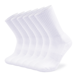 Chaussettes de sport en coton bambou pour hommes, logo personnalisé, blanc, noir, en coton, pour athlétisme, cyclisme, basket-ball, exercices, 2022 - Product Image 6