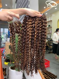 Extensions de cheveux humains vierges Remy, tissage ondulé profond, double trame machine - Product Image 2