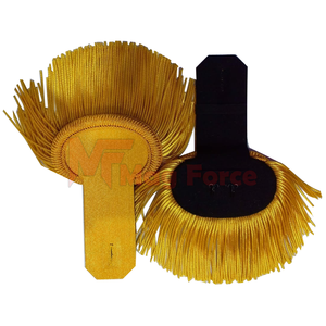 Hombreras Doradas y Plateadas, Estilo Teatro, con Flecos Dorados y Alambre de Latón para Uniformes Ceremoniales - Product Image 1