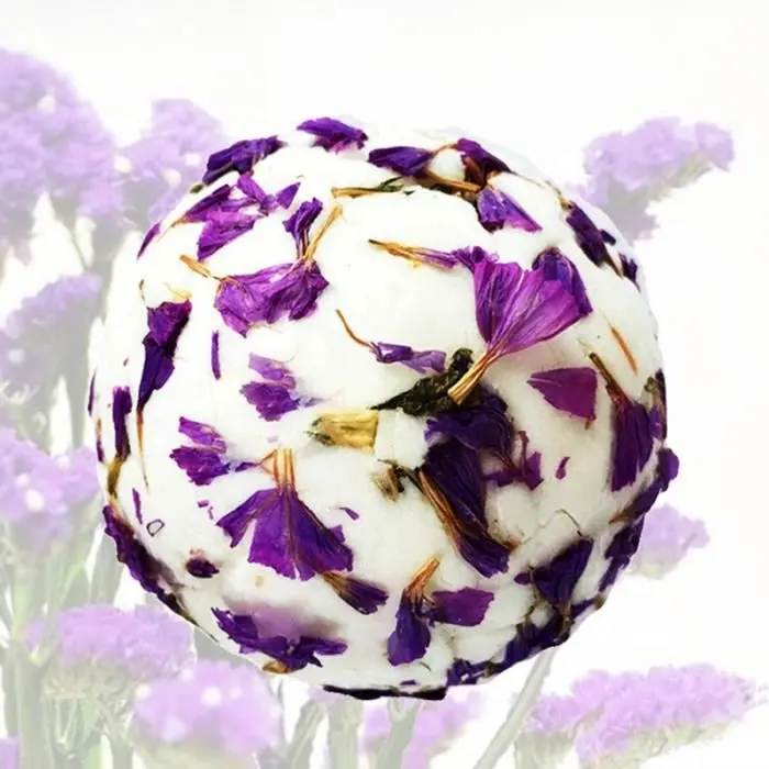 OEM Luxury Bath Bomb Gift Set Vegan Natural CBD Organic Rose Lavender Dried Flowers Petals Spa Relaxing Lemon Coconut Milk Scent