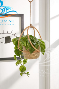 Estante de mimbre de bambú ecológico, gran oferta, colgador de plantas de Vietnam - Product Image 3