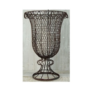 Urna de Jardín de Alambre de Hierro Metálico, Decoración Decorativa para Interiores y Exteriores, Urna de Jardín de Alambre de Hierro Metálico - Product Image 4