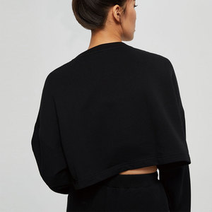 Chándal con logotipo personalizado para mujer, Tops cortos, sudadera y Jogging, conjunto de 2 piezas, chándales para mujer - Product Image 3