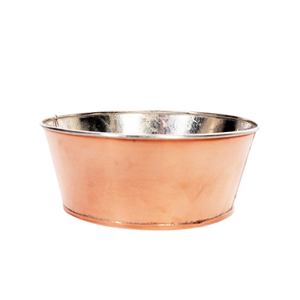 Bol en cuivre pur de haute qualité pour chien martelé de forme ronde - Product Image 2