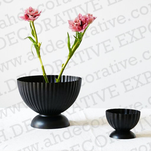 Vase décoratif pour fleur de Table en or, Zephyr, vintage, en acier inoxydable, personnalisé, plaqué or, pour fleurs - Product Image 3