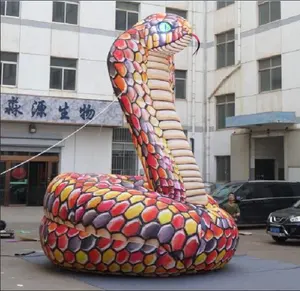 Große aufblasbare riesige aufblasbare Pythons Schlange Modelle Tier für Bühnen veranstaltungen/Zoo/Halloween Dekor oder Werbung