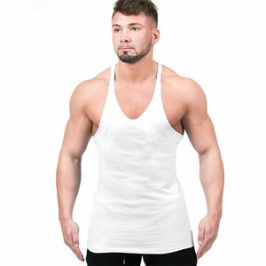 GAF Muscle Bodybuilding Mens Stringer Fashion Solid Sleeveless Shirt Gyms Singlets Fitness Clothing Cotton Workout Tank Tops - Product Image 2