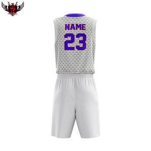 Ensemble de maillots de basket-ball unisexe de qualité supérieure personnalisés, vêtements de sport respirants avec impression de logo Meilleur prix Tailles XS + - Product Image 5