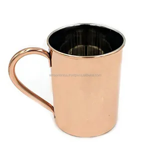 Xử lý rắn 100% đồng Moscow Mule Mug Tabletop drinkware Đồng Mug tinh khiết Đồng cup Moscow Mule Mug cho uống Ware