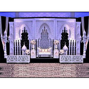 Marco trasero 3D DE BODA asiática Escenario Vancouver Marcos de fibra de boda exclusivos Escenario Gran escenario de boda asiático con marcos - Product Image 1