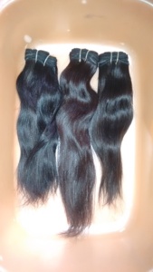 Extensión de cabello humano de un solo donador, tejido de pelo humano de la india - Product Image 4