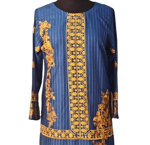 Fil de gazon Masoori de haute qualité Kurti-Kurtis avec travail de motif - Product Image 2