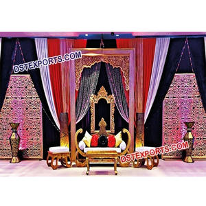Muslim Wedding Carved Panels Wedding Stages Wedding Stage Self <b>Standing</b> <b>Backdrop</b> Panels <b>Backdrop</b> Panels - Product Image 1