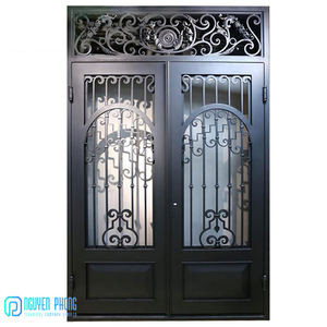 <b>Best</b> Selling Manufacturer Factory Buy Ornamental Exterior Wrought Iron Grills <b>Door</b> - Product Image 6