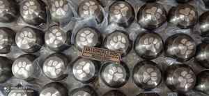 Cremación de pata de Mascota, suministros funerarios de urna funeraria, de latón, antracita, color gris, India - Product Image 3