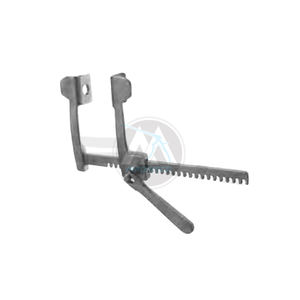 Écarteurs de sternum manuels en acier avec double lames 7in (17.8cm) longueur de bras - Product Image 4