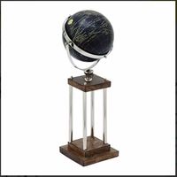 Globe terrestre en aluminium et plastique décoratif pour usage éducatif-pour enfants adultes école maison bureau