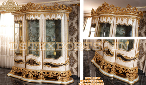 Juego de mesa de comedor con tallado a mano, muebles de comedor de lujo, tallados a mano - Product Image 2