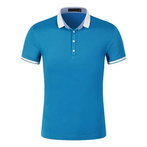 Camiseta de Manga Corta para Hombre, 100% Algodón, Corte Ajustado, Cuello Alto, Color Sólido, Transpirable, Informal, con Logotipo Personalizado, Talla Grande - Product Image 5