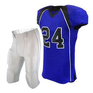 Conjunto de Uniforme de Fútbol Americano Wings, Rojo, Sin Mangas, Cuello en V, Malla Transpirable, Ajustado, para Adultos - Product Image 2