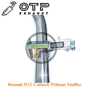 Tuyau d'échappement OTP en acier inoxydable SUS304 pour <span class=keywords><strong>Renault</strong></span> <span class=keywords><strong>5</strong></span> GT 5GT, échappement Catback sans silencieux - Product Image 6