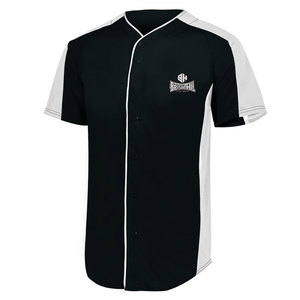 Cómodo de encargo al por mayor Jersey de béisbol con completa botones - Product Image 3
