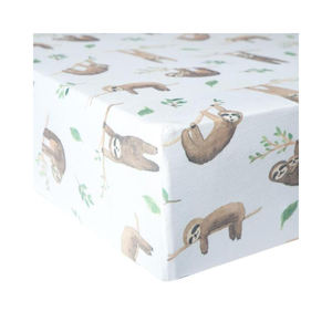 Custom Print Organic Baby Fitted <b>Crib</b> Sheet for <b>Kids</b> - Product Image 1