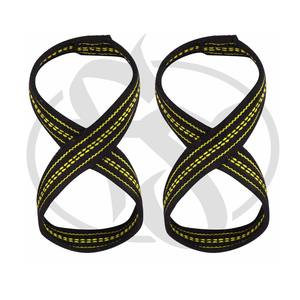 Custom Logo Figure 8 Weight Lifting Straps Gym Workout Gym Training Powerifting Strap - Product Image 4