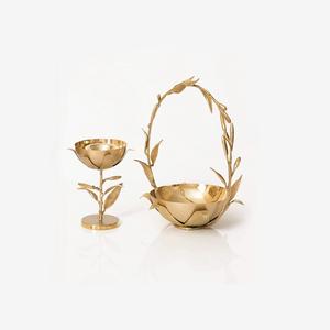 Bols décoratifs en laiton de dernière génération, taille et forme personnalisées, bols à nourriture avec support design pour un usage domestique - Product Image 5