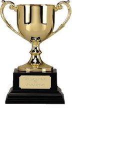 Trofeo de Metal dorado y plateado para Grillo y otros deportes, ideal para función Social y competición, superventas - Product Image 1