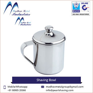 Tazón de afeitar de acero inoxidable, precio bajo - Product Image 3