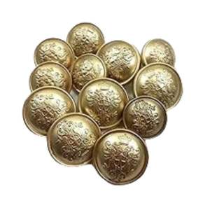 Boutons métalliques fantaisie de haute qualité, 4 pièces - Product Image 2