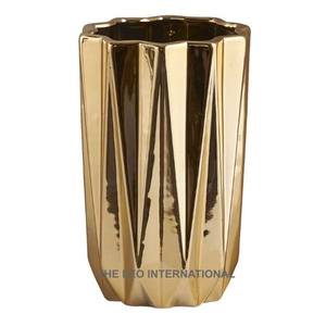 Vases décoratifs en métal argenté pour extérieur, grande taille, pour fleurs artificielles de mariage, texture martelée, vente en gros - Product Image 3