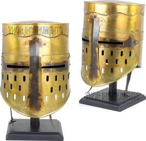 Conjunto de armadura de caballero cruzado templario Medieval antiguo tamaño libre griego romano espartano usable disfraces de Halloween soporte de casco de Metal - Product Image 6