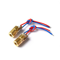 Mini Module Diode Laser à points rouges, 2 pièces, 650nm 5MW 6MM de diamètre 3V Diode Laser