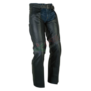 Nouvelle Arrivée En Cuir Chaps Pantalon Équitation Femmes Gris En Cuir Plein Chaps Pantalon Véritable peau de Vache En Cuir Moto Chaps Pantalon - Product Image 4