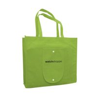 Sac de courses pliable recyclable en tissu non tissé 80GSM/100GSM/120GSM de l'usine du Vietnam - Logo et couleur personnalisés, respectueux de l'environnement
