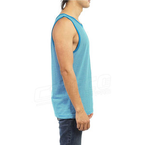 Débardeur Homme Grande Taille en Polyester/Coton Tricoté Respirant Anti-Boulochage Séchage Rapide Haute Qualité pour Entraînement et Gym Personnalisable - Product Image 3