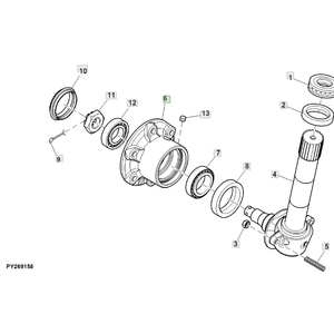 Composant de remplacement durable d'ingénierie de précision de moyeu de boîtier d'essieu robuste pour tracteurs, camions et machines industrielles - Product Image 4